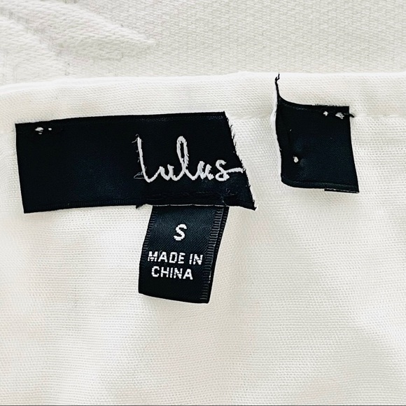 NWOT Lulus Everyday Angel White Sleeveless Swiss Dot Lace Mini Dress Small - Picture 3 of 8